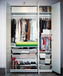 A pax wardrobe from ikea that comes in one box will take me about 40 minutes, including hinged doors but not counting extras like drawers. Ways To Organise Your Wardrobe Based On Who You Are Ikea