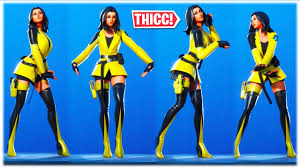 Including battle royale, pvp, mimic monster, ninja boys hoodies, mens hoodies, youth hoodies with the fortnite elements. New Thicc Starter Pack Skin Yellowjacket Showcased With 69 Dance Emotes Youtube