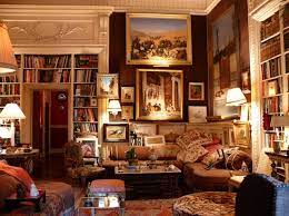 Boiserie C Marrone Brown 40 Idee Decor E Arredo Design Libreria Di Casa Arredamento Home Library