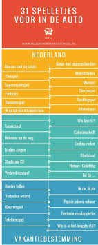 31 Spelletjes Voor Onderweg Www Wijzeroverdebasisschool Nl Vakantie Spelletjes Auto Spel Reizen Kinderen