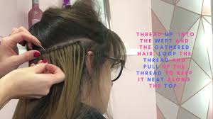 A new hair weave is a great way to mix up your style, and give your look a new bit of flair. How To Apply La Weave Hair Extensions Sew In Hair Extensions Youtube