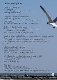 Aftering Com Top 10 Poems 9 Death Is Nothing