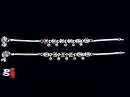 Simple Light Weight Elegant Design Payal By Gj Silver Payal Designs Silver Silver Anklets Designs Silver Payal