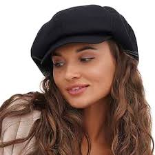 Amazon.com: Classic Women's Black Cotton Newsboy Hat | 8 Panel Baker Boy Paperboy Cap - Comfortable and Timeless (Medium) : Clothing, Shoes & Jewelry