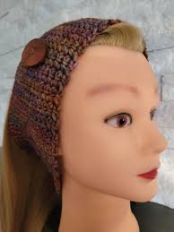 Merino Wool Ear Warmer With Button, Malabrigo Yarn