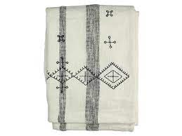 Muster aus einem hardangerkurs meiner mutter, ausführung anne werkle. Hochwertige Gewebte Decke Mit Stickerei Boho Aztek Ethno Plaid Tagesdecke Uberwurf Offwhite Schwarz Waysens