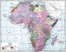 Africa before partition (1880) partition of africa (scramble for africa) was the occupation, division, and colonization of africa by european powers during the era of new imperialism, between 1881 and 1914. Map Of A Map Of Africa In 1914 Showing The Presence Of European Powers Including British French German Portuguese Spanish Italian And Belgian Possessions Native States Major Cities And Major Railways Are Also Shown This Map Reflects European