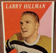 1958-59 Topps #25 Larry Hillman Boston Bruins Authentic Original Hockey Card