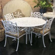 Outdoor Round Aluminum Dining Table With 4 Chairs In 2020 Dining Table Table Round Dining Table