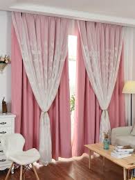 Princess Double Layers Shading Window Curtain Girls Bedroom Curtains Layered Curtains Colorful Curtains