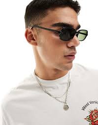 AJ Morgan rectangle sunglasses in black