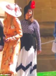 Prince harry and meghan markle's wedding took place at windsor castle on may 19, with 600 guests present in st. Three Royal Wedding Guests Wear Dress Worn In Meghan Markle Lifetime Movie Express Digest