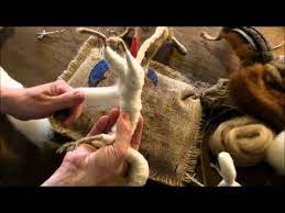 5 Kits Pea Ja Sarved Needle Felting Tutorial Sarafina Fiber Art Goat Series 5 Horns And Head Youtube Felt Animal Patterns Needle Felting Needle Felting Kits