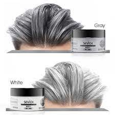 Sevich Hair Color Wax Hair Dye Permanent Hair Colors Cream Unisex Strong Hold Grandma Grey Disposable Pastel Dynamic Hairstyles Grey Hair Dye Temporary Hair Dye Hair Color Cream