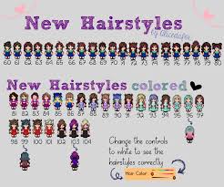 Some New Hairstyles And A Few Ones With A Ombre Effect Coloring Stardew Valley Stardew Valley Tips Stardew Valley Fanart