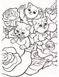 Includes images of baby animals, flowers, rain showers, and more. Gatos Con Rosas De Lisa Frank Para Colorear Imprimir E Dibujar Dibujos Colorear Com