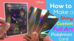 I don't like to edit so bare with the ums. How To Make A Shiny Custom Full Art Pokemon Card Pokemon Cards Greninja Card Pokemon Art