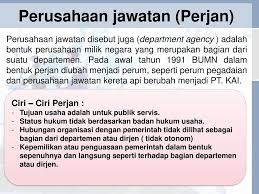 Perum bertujuan mencari keuntungan, tetapi tidak mengabaikan kesejahteraan perusahaan negara jawatan (perjan). Bentuk Bentuk Badan Usaha Ppt Download