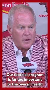 Arkansas athletic director Hunter Yurachek said donors need to give more  money for the Razorbacks football team to compete in the SEC.,  https://www.4029tv.com/article/arkansas-razorbacks-football-budg...