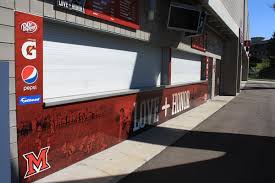 miami university yager stadium concession stand wraps on