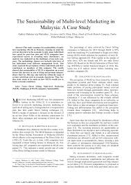 Limitless ocean, business opportunities are available everywhere. Pdf The Sustainability Of Multi Level Marketing In Malaysia A Case Study