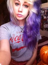 Half Blonde Purple Lilac Hair Hair Styles Summer Hairstyles