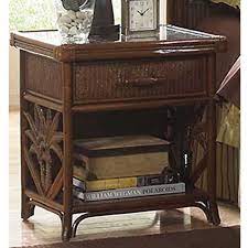 Pelican Reef Havana Palm 1 Drawer Nightstand 565 00 Usd Rattan Bedroom Furniture Style Nightstand Wicker Furniture