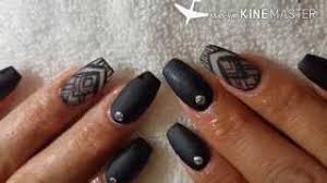 Elija un conjunto de 10 uñas. Unas Negras Mate Black Nails Matte Youtube