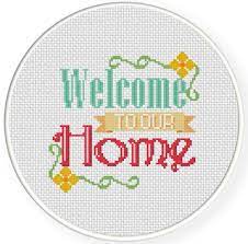 Maybe you would like to learn more about one of these? Welcome To Our Home Cross Stitch Pattern Diy Cross Stitch Cross Stitch Patterns Cross Stitch
