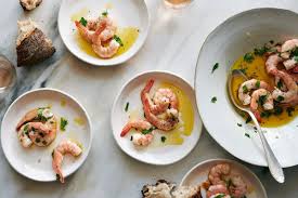 Shrimp Bathed In Olive Oil And Lemon Recipe Recipe Lemon Recipes Recipes Nyt Cooking