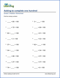 Free 3rd grade fractions and decimals worksheets, including writing and comparing fractions, equivalent fractions, simplifying fractions, adding and subtracting fractions with like denominators, completing whole numbers, improper fractions, mixed numbers and simple decimals. Grade 3 Addition Worksheets Free Printable Free Math Worksheets Math Groups Worksheets