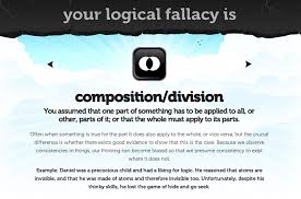 Logical Fallacy 16 Composition And Division Part To Whole Whole To Part Logical Fallacies Logic Composition