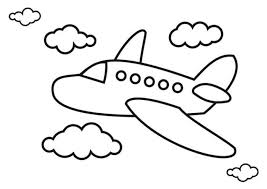 Airplane Coloring Pages Printable Airplane Coloring Airplane Simple Airplane Drawing Airplane Coloring Pages Coloring Pages For Kids