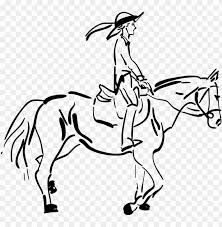 Download To Ride A Horse Png Girl Riding Horse Drawi Png Image With Transparent Background Toppng