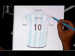 Find great deals on ebay for fc barcelona jersey messi 2018. Lionel Messi Jersey Drawing