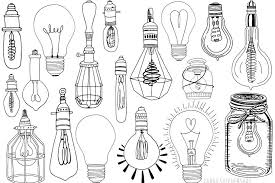 Black And White Light Bulb Border Hanging Light Bulb Line Art Drawings Bulb Light Hanging Line Line Art Drawings Light Bulb Art Light Bulb Drawing