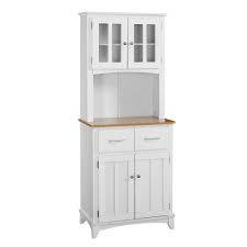 Top shelf offers handy access to cookbooks and savory ingredients; Traditional Microwave Cabinet White Oak Home Source Microwave Cabinet Country Style Kitchen Home
