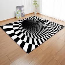 Le tapis graphique metrix pour vos envies de dynamisme ! Tapis De Sol Tapis De Salon Noir Et Blanc Tapis Tapis 150 X 100 Cm Cdiscount Maison