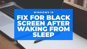 Windows will then restart and work as usual, until i hibernate/sleep and then turn it on again where it might show the same screen. Black Screen After Waking From Sleep Fix Youtube