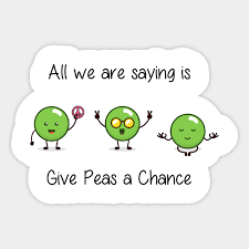 Image result for give peas a chance m25