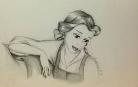 Pencil Drawing Of Belle Beauty And The Beast Belle Drawing Sketches Drawings