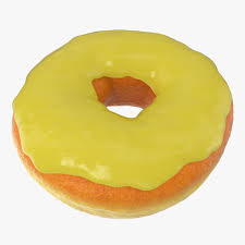 Yellow Donut 3d Model Ad Yellow Donut Model Aesthetic Painting Birthday Food 3d Model