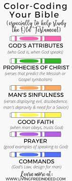 A Highlighting And Color Coding System For Your Bible Free Indeed