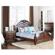 The bedroom set by samuel lawrence furniture is constructed of select veneers and hardwood solids in a lustrous platinum finish. Furniture Of America Diva Traditional Cherry 2 Piece Bedroom Set Walmart Com Walmart Com