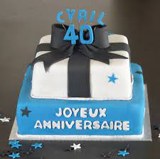 Soulmate24 Com Gateau Anniversaire Homme 40 Ans Bleu Et Blanc Nœud Noir Gateau Anniversaire Homme Gateau Anniversaire Gateau