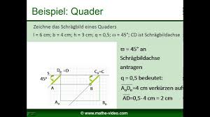 Schragbild Eines Quaders Einer Pyramide Youtube