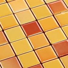 No residue on the surface. Bodenbelage Fliesen Mosaikfliese Keramik Gelb Gold Fliesenspiegel Kuchenfliese Wandfliese Heimwerker