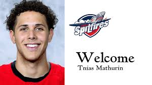 Spitfires Acquire Tnias Mathurin from the North Bay Battalion in exchange  for a draft pick and conditional picks