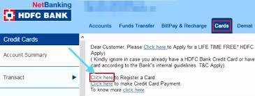 How to register for credit card in hdfc. How To Register Login To Hdfc Credit Card Net Banking Online