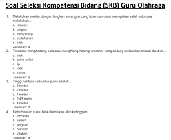 Contoh Soal Skb Guru Penjaskes Cpns 2018 Latihan Soal Cpns